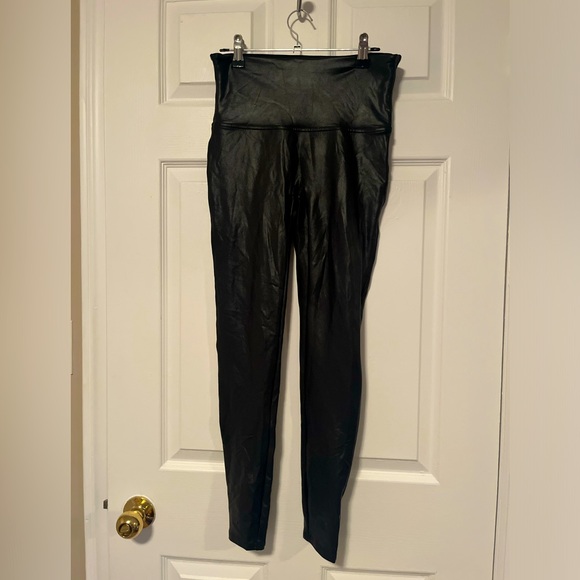 Leather-Looking Spanx Tights - Picture 1 of 3